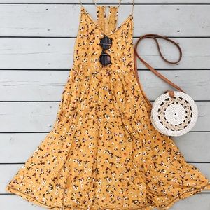 OU Kimchi Blue Cindy Ladder Lace Midi Dress